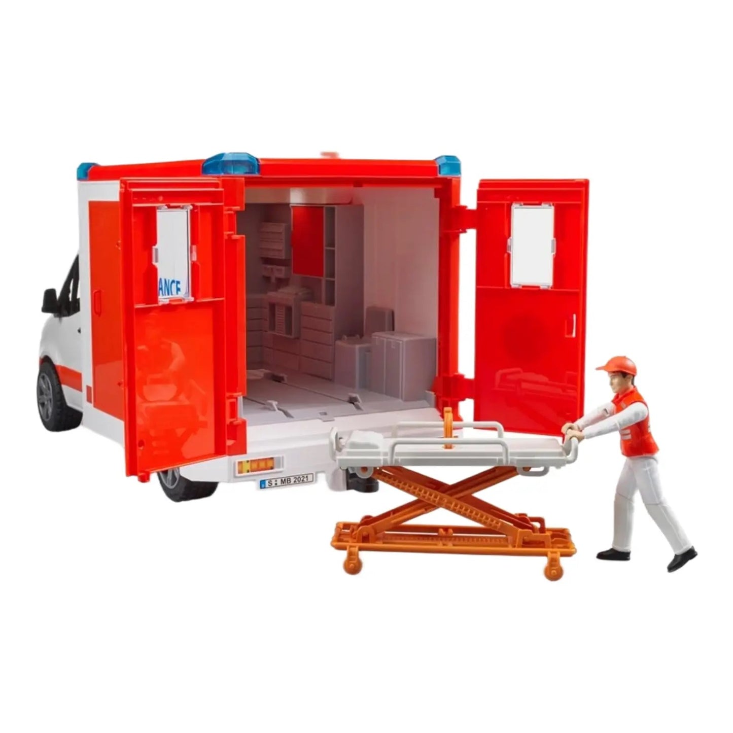 Bruder MB Sprinter Sirenli Ambulans ve Ekibi BR02676