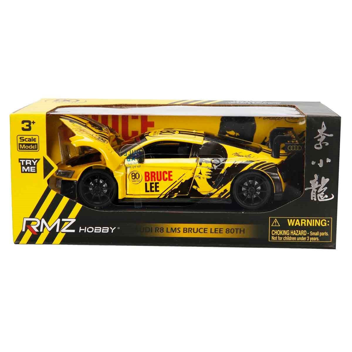 RMZ Hobby Sesli ve Işıklı Model Araba Bruce Lee Audi LMS Sarı