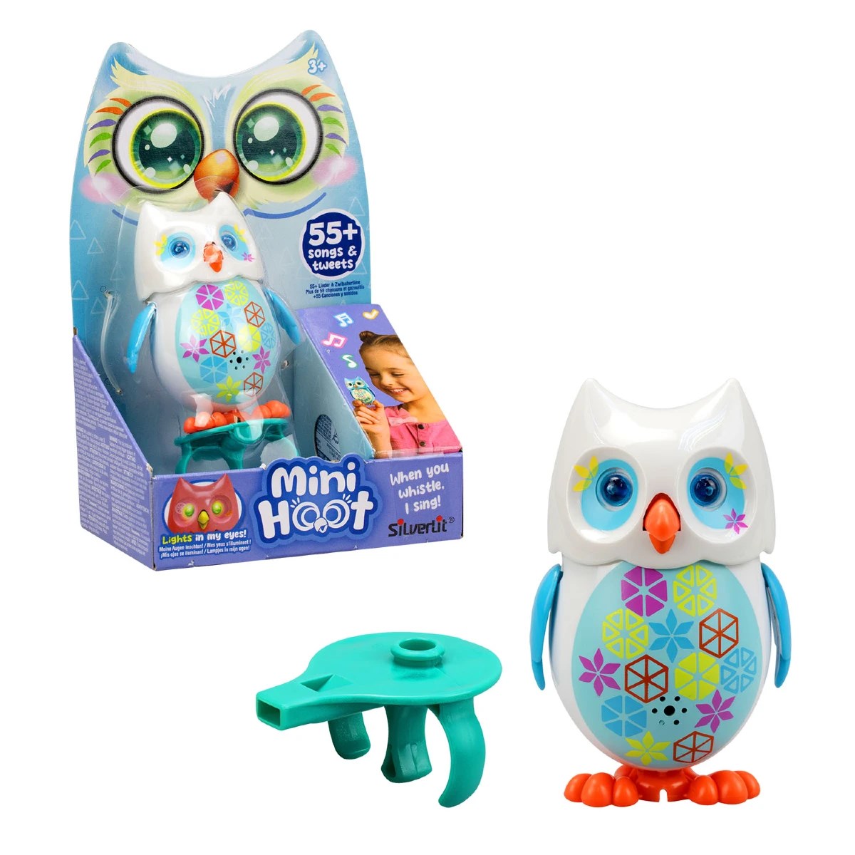 Silverlit Mini Hoot Şarkı Söyleyen Sevimli Baykuş Beyaz