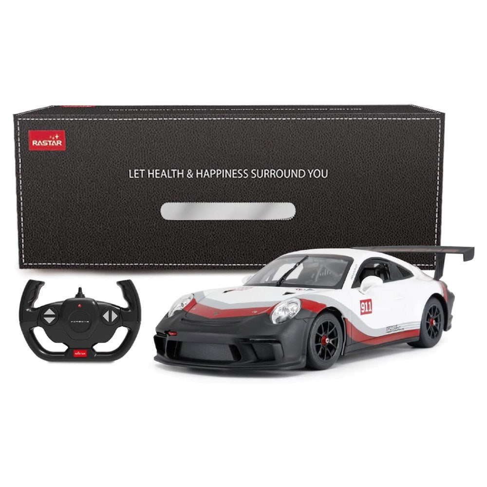 Rastar Porsche 911 GT3 Cup Uzaktan Kumandalı Araba ve uzaktan kumanda kutusu ile birlikte.