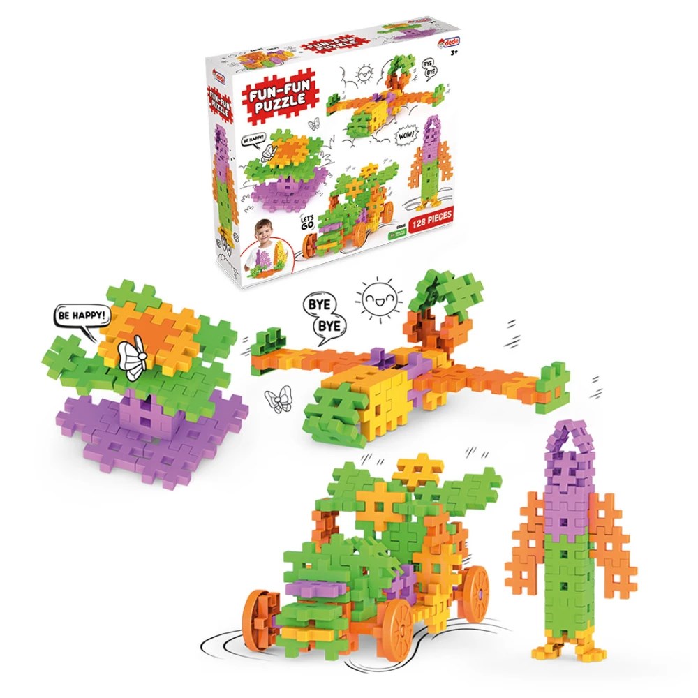 Dede Eğitici Fun Fun Puzzle 128 Parça