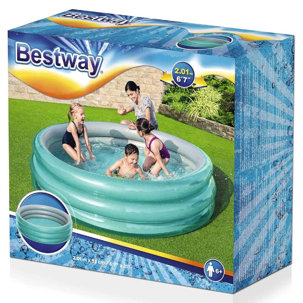 Bestway 3 Halkalı Jumbo Çocuk Havuzu 201 x 53 Cm