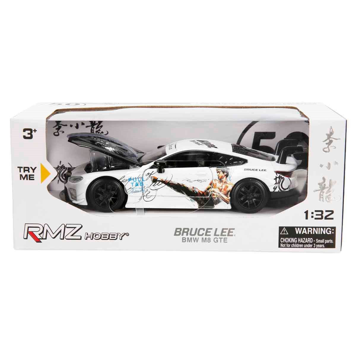 RMZ Hobby Sesli ve Işıklı Model Araba Bruce Lee Bmw M8 GTE Beyaz