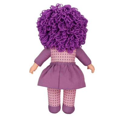 Dollz n More Gökkuşağı Bebekleri 45 Cm Mor Saçlı