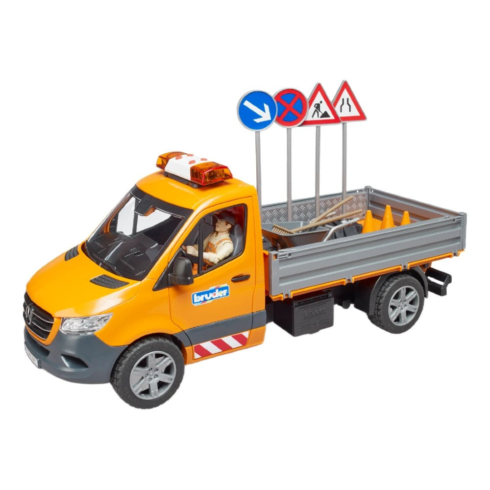 Bruder Sesli Işıklı MB Sprinter Yol Bakım Aracı Ve Elemanı