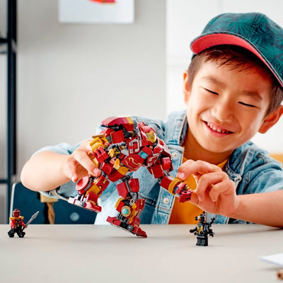 LEGO Marvel Hulkbuster: Wakanda Savaşı 76247-8 Yaş ve Üzeri Çocuklar için Robot ve Minifigürler İçeren Yaratıcı Oyuncak Yapım Seti (385 Parça)