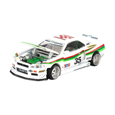 Mini GT Kaido House Nissan Skyline GT R R34 The Grasshopper