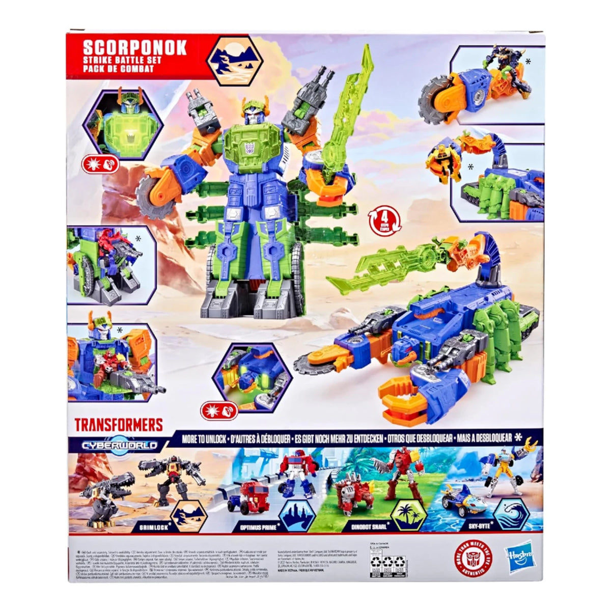 Transformers Cyberworld Scorponok Strike Savaş Seti