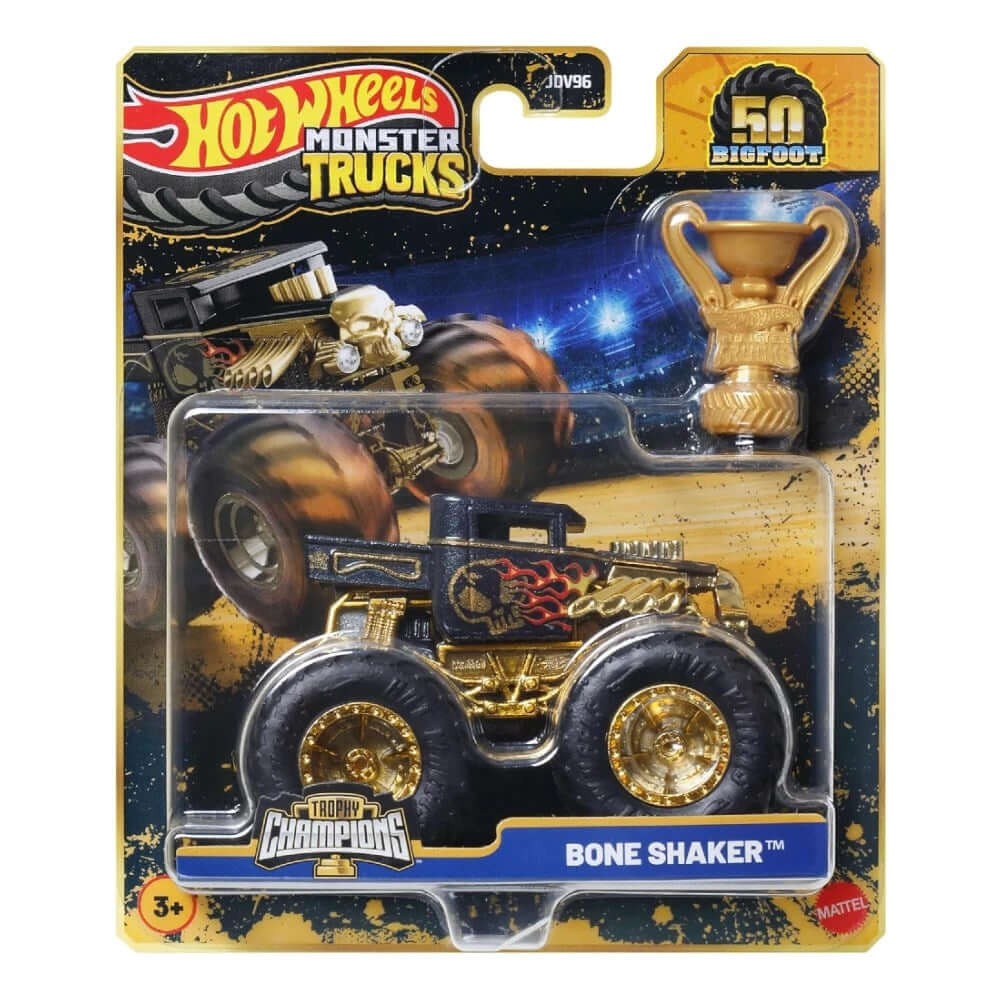 Hot Wheels Monster Trucks Trophy Champions Bone Shaker