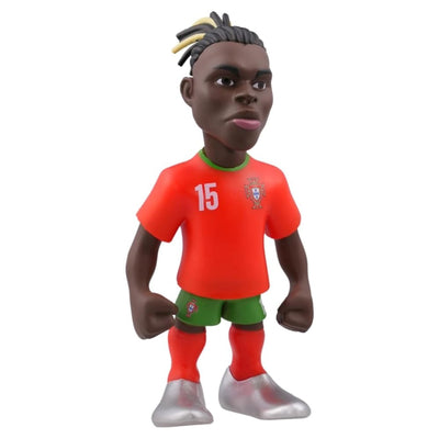 Minix Football Stars Portekiz Rafael Leão 12 cm Boyunda, Portekiz Milli Takım Formalı ve Özel Tasarım Koleksiyon Figürü (#15)