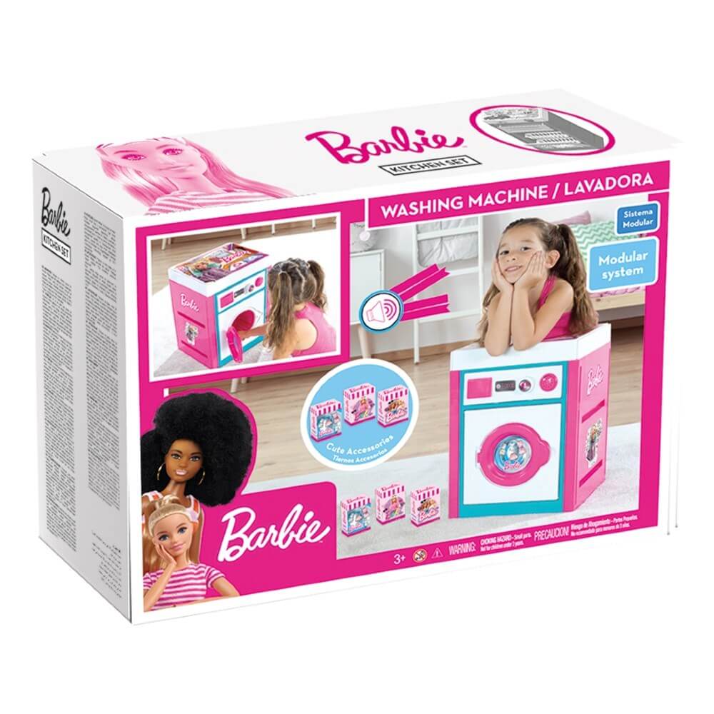 Barbie Sesli Büyük Çamaşır Makinesi