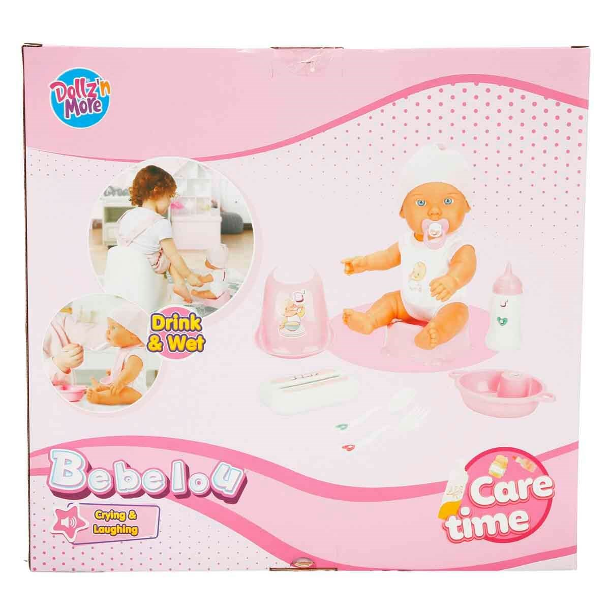 Dollz n More Bebelou Sesli Care Time Oyun Seti 32 Cm Mavi