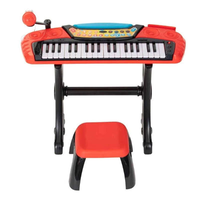 Eccho Müzikli ve Işıklı Mikrofonlu Elektronik Tabureli Org