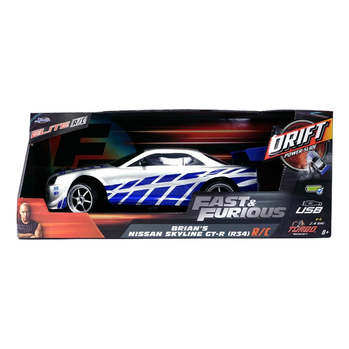 Jada Fast & Furious 2002 Skyline Uzaktan Kumandalı Drift Arabası