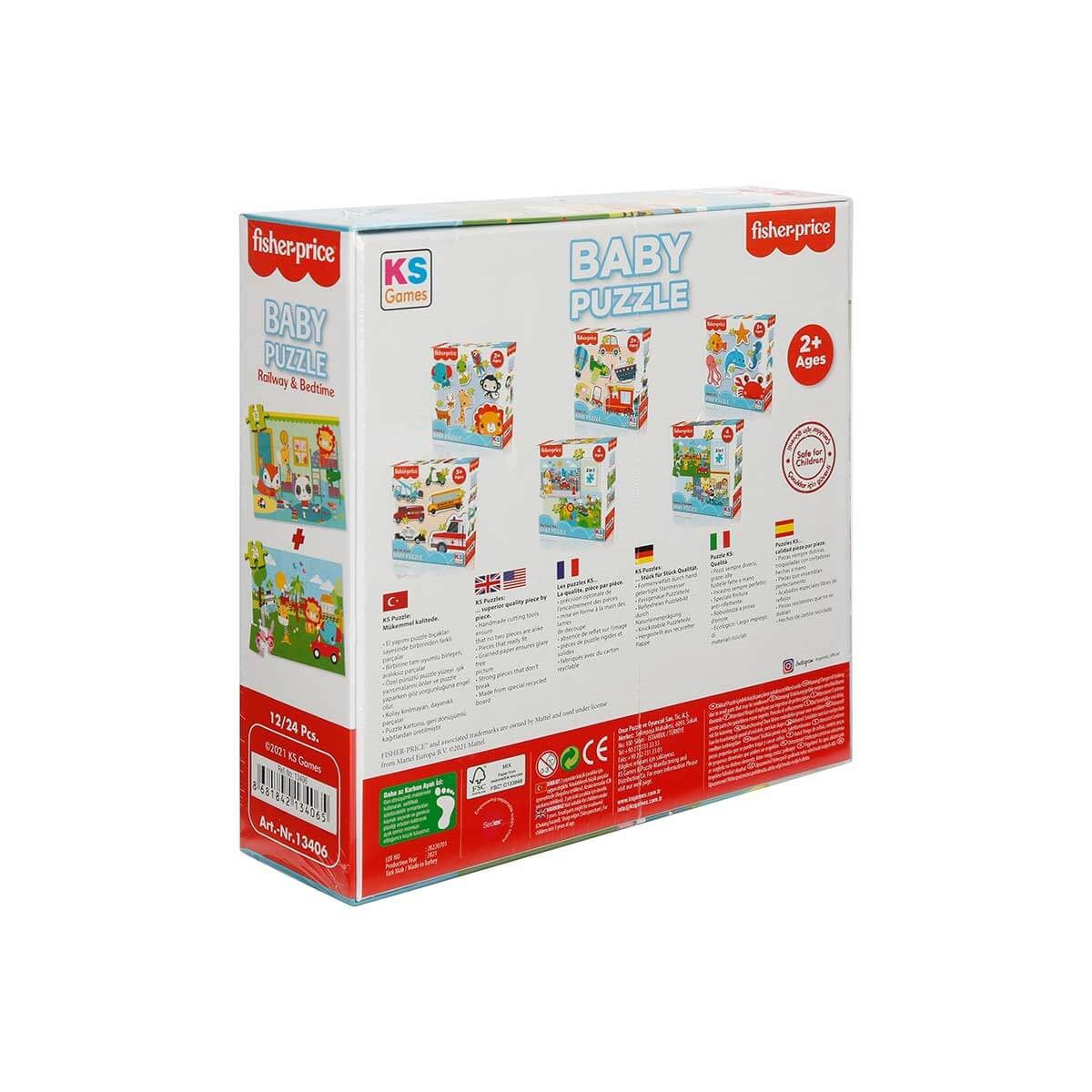 Ks Games Fisher Price Baby Puzzle Railway Bedtime 2in1