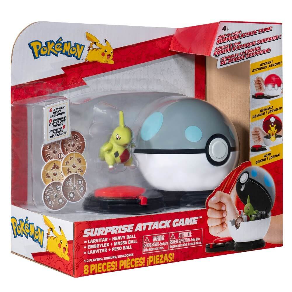 Pokemon Sürpriz Atak Oyun Seti Larvitar & Heavy Ball
