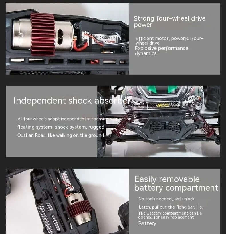 Xinlehong Yüksek Hızlı Uzaktan Kumandalı Araba 36 Km Mavi
