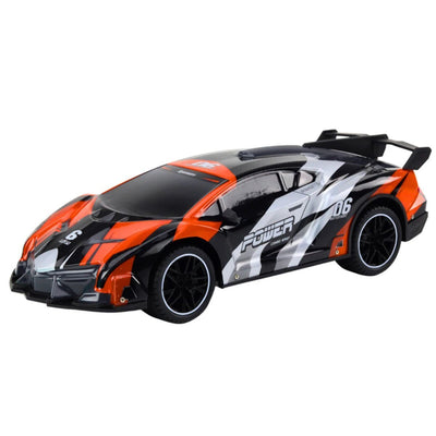 Auto Sportowe RC 1:10 25 km/h Maksimum Hızlı, 42 cm Dev Boyutlu ve Hassas Kontrollü Uzaktan Kumandalı Spor Yarış Arabası Turuncu - Roket Oyuncak