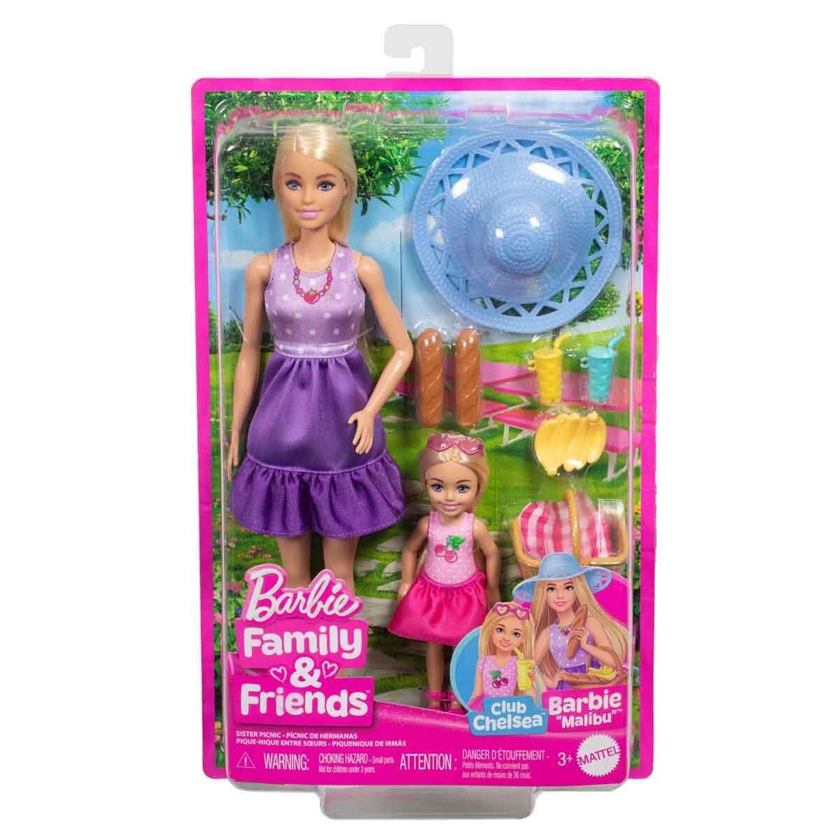 Barbie Malibu ve Chelsea Piknik Oyun Seti JBF43 - Roket Oyuncak