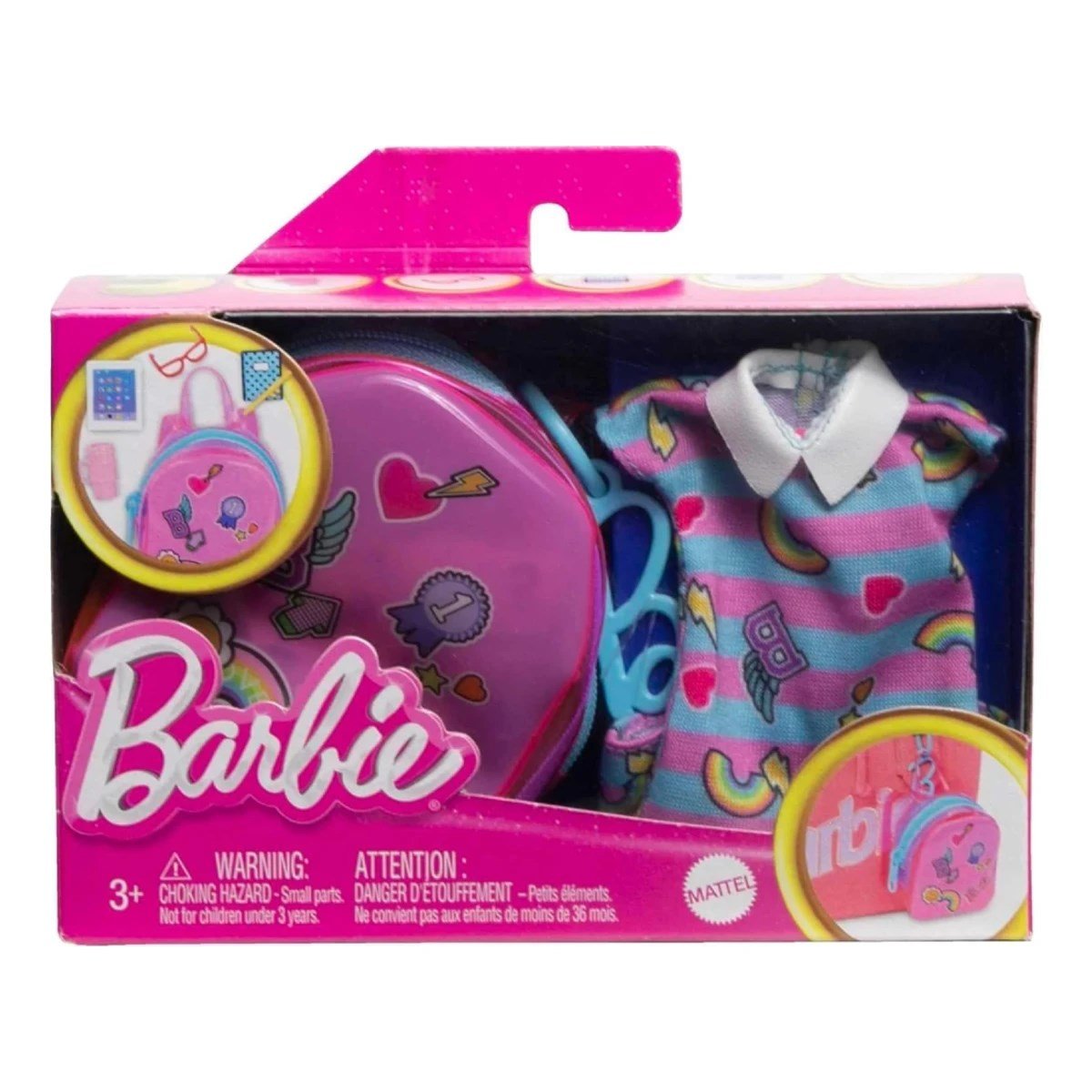 Barbie Mini Çanta Aksesuarları Okul Temalı Set - Roket Oyuncak