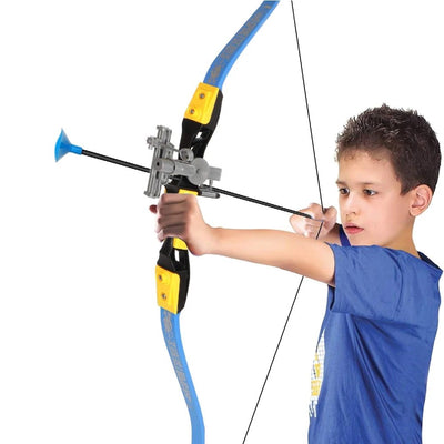 Rising Sports Işıklı Okçuluk Seti 77 cm Boyunda Yay, Kırmızı Işıklı Nişangah, 3 Vakumlu Ok ve Taşıma Sadaklı Spor Oyun Seti