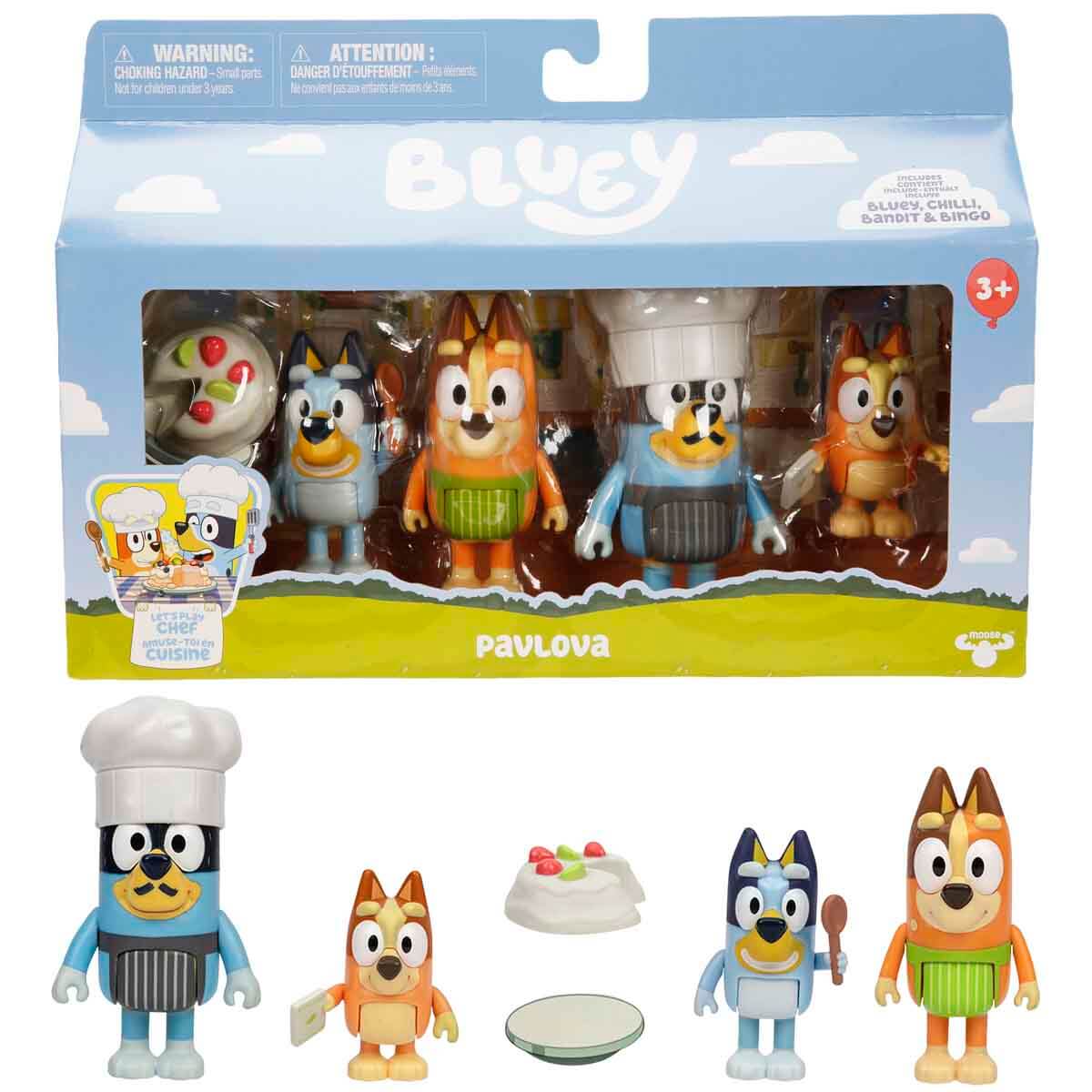 Bluey 4'lü Aile Figür Seti - Pavlova - Roket Oyuncak