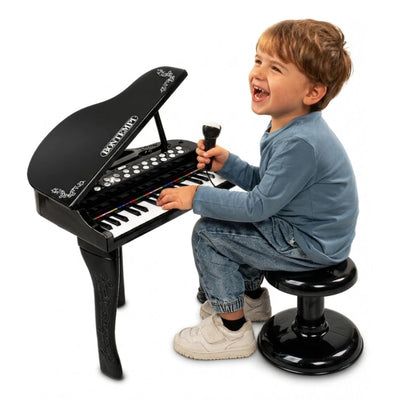 Bontempi 32 Tuşlu Işıklı Piyano Seti Mikrofonlu, Tabureli, Kayıt ve Riascolto Özellikli Elektronik Müzik Merkezi - Roket Oyuncak