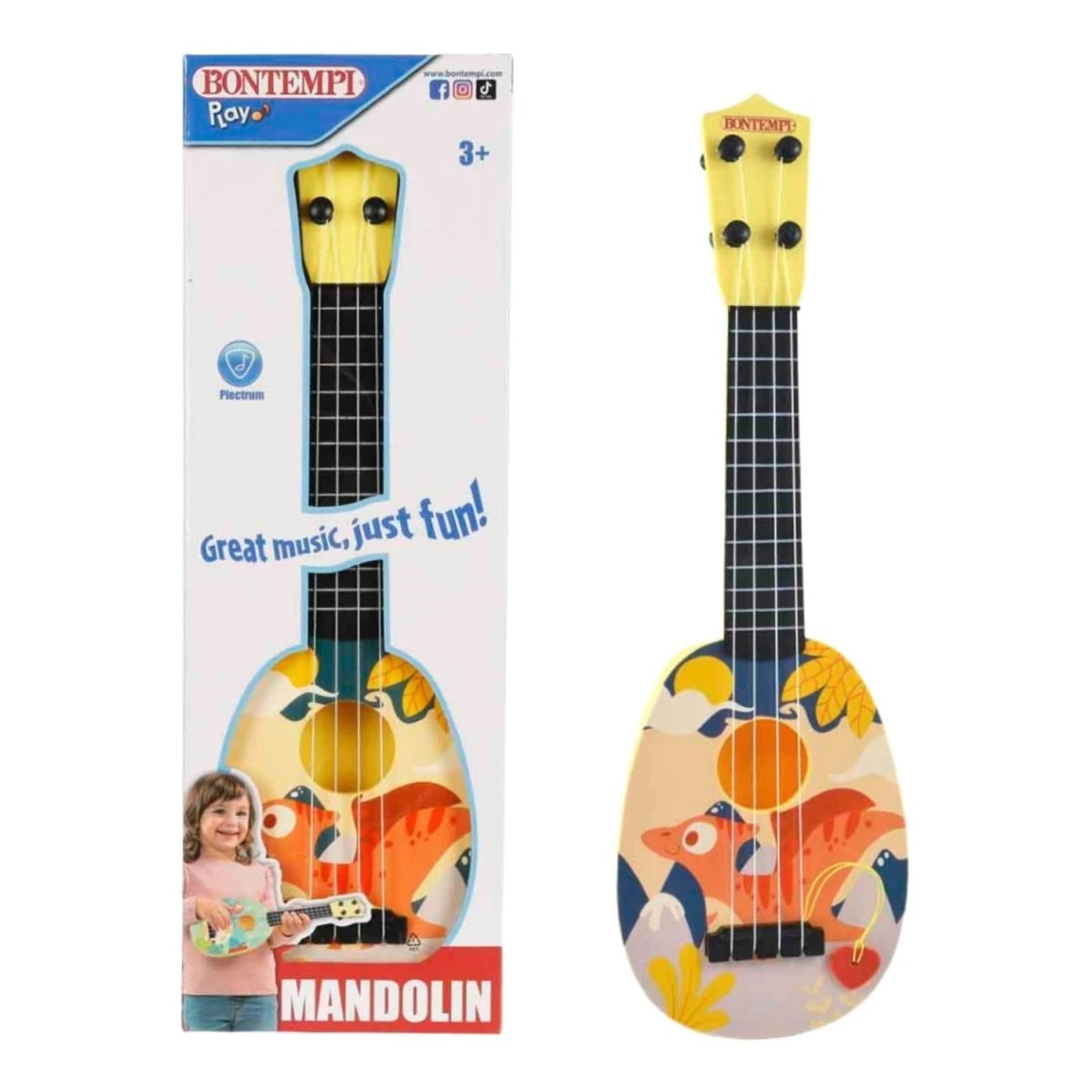 Bontempi 4 Telli Mandolin Sarı - Roket Oyuncak