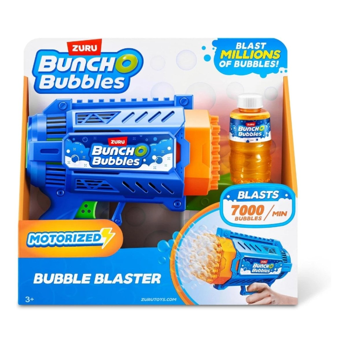 Bunch O Bubbles Motorlu Köpük Tabancası 60 Delikli Tasarım, Dakikada 7.000 Baloncuk Fırlatan Eğlenceli Baloncuk Makinesi - Roket Oyuncak