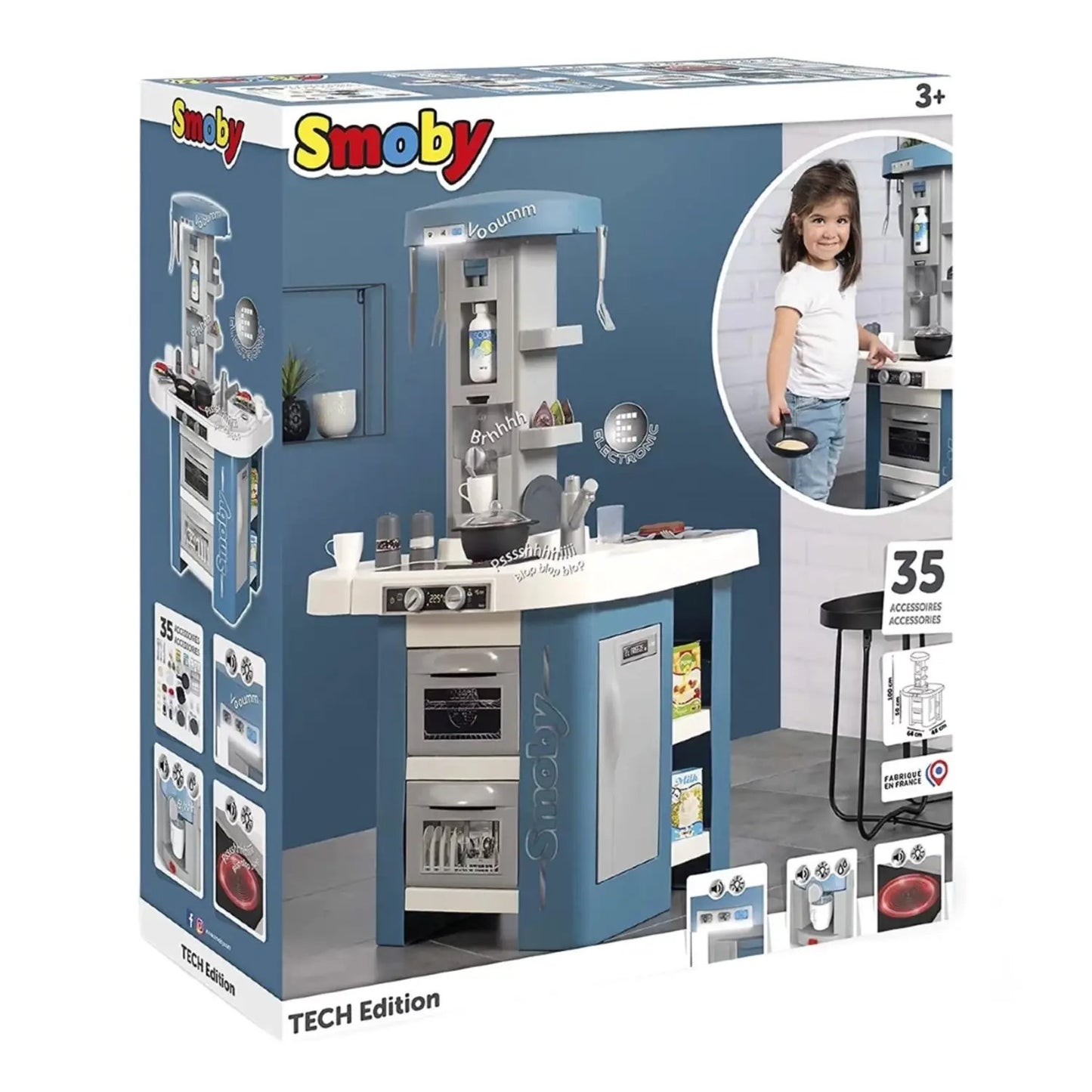 Smoby Tech Edition Mutfak Rol Yapma Oyun Seti 7600311052