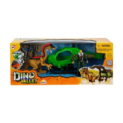 Chap Mei Dino Valley Dinozor Saldırısı Oyun Seti Yeşil - Roket Oyuncak