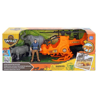 Chap Mei Wild Quest Safari Oyun Seti Gergedan ve Fil - Roket Oyuncak