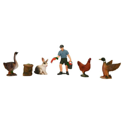 Crazoo Farm Animals Çiftlik Hayvanları Seti Beyaz Tavşan - Roket Oyuncak