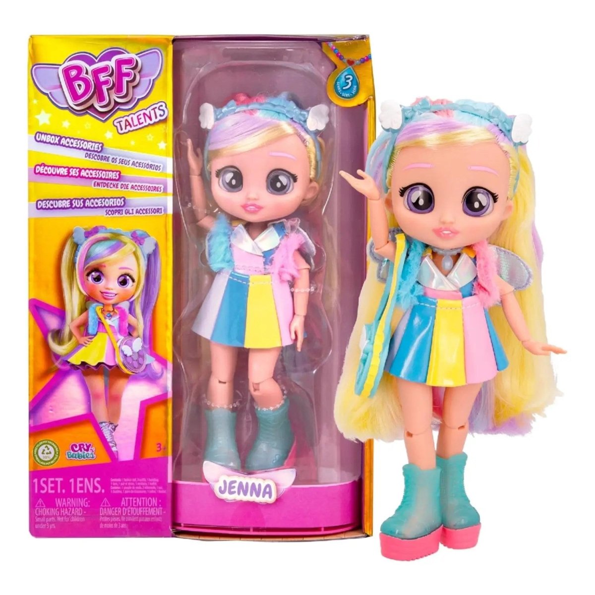 Cry Babies BFF Talents Bebekler S3 Jenna - Roket Oyuncak