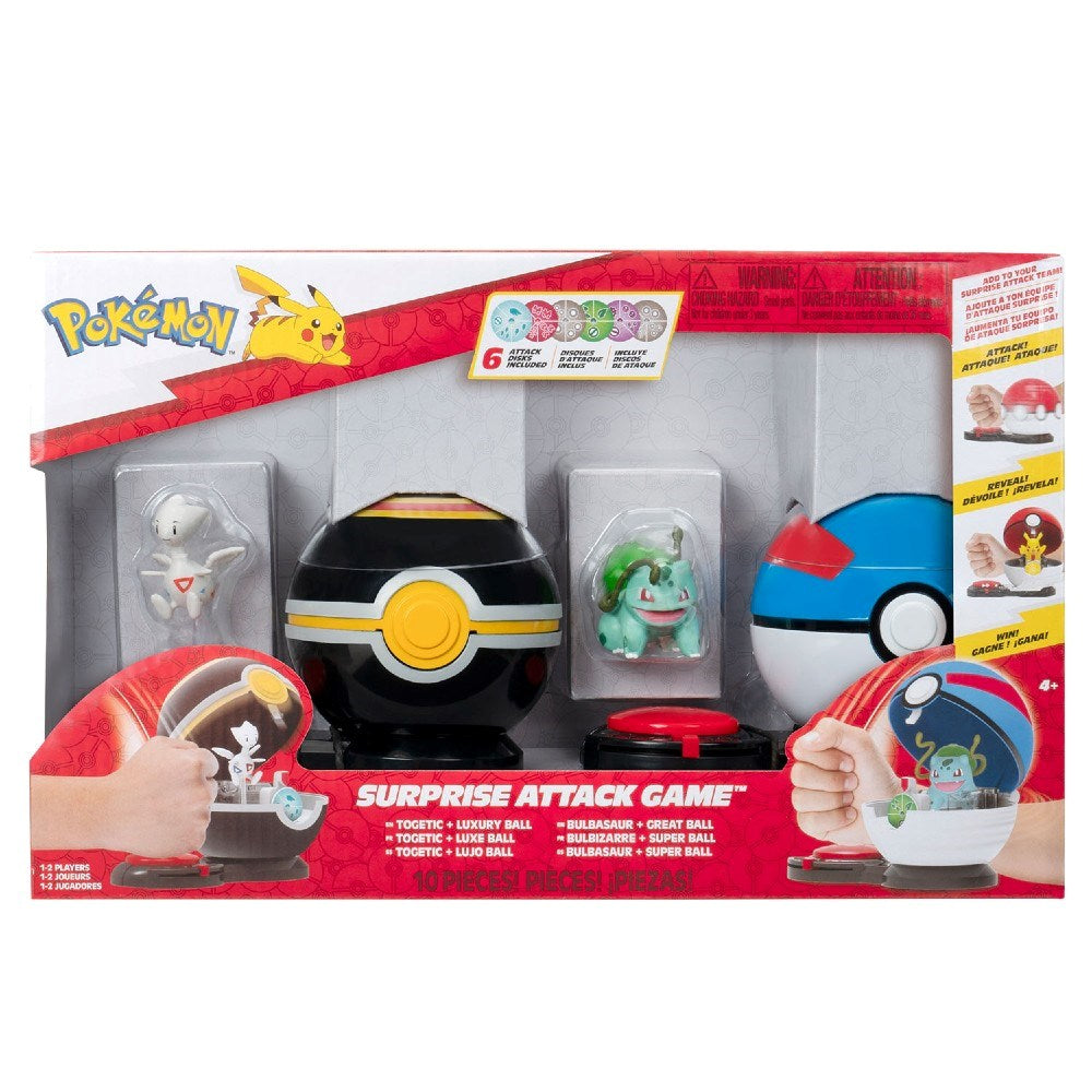 Pokemon Sürpriz Atak Oyun Seti S4 Togetic ve Bulbasaur PKW3651
