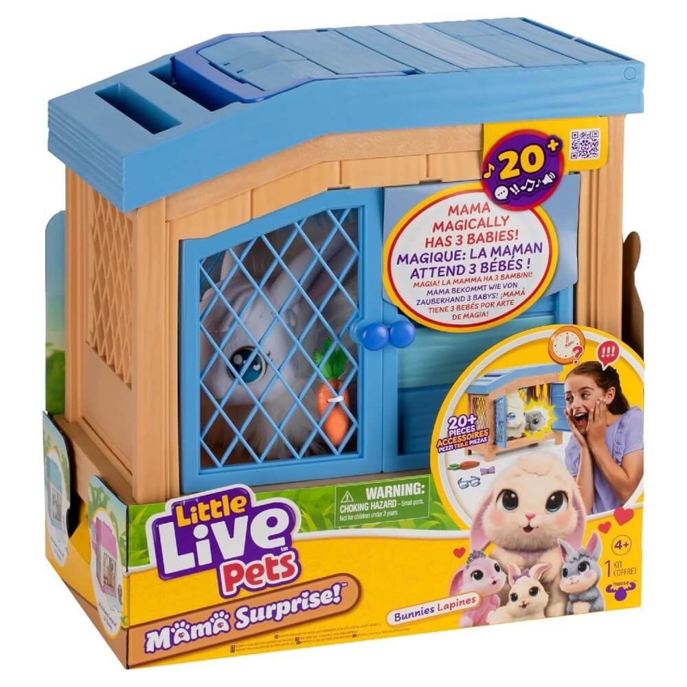Little Live Pets Anne ve Yavruları Oyun Seti Tavşan Ailesi