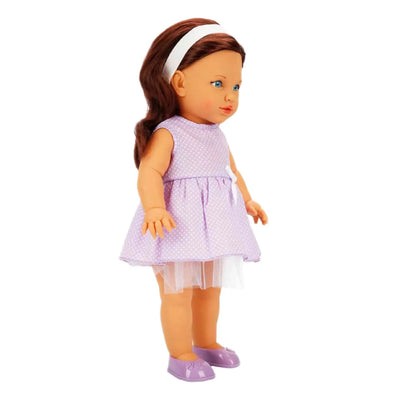 Dollz n More Tina Classic Bebek 45 Cm Mor Elbiseli