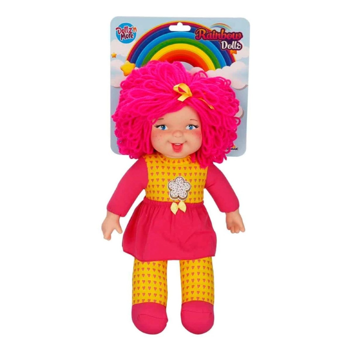 Dollz n More Gökkuşağı Bebekleri 45 Cm Pembe Saçlı - Roket Oyuncak