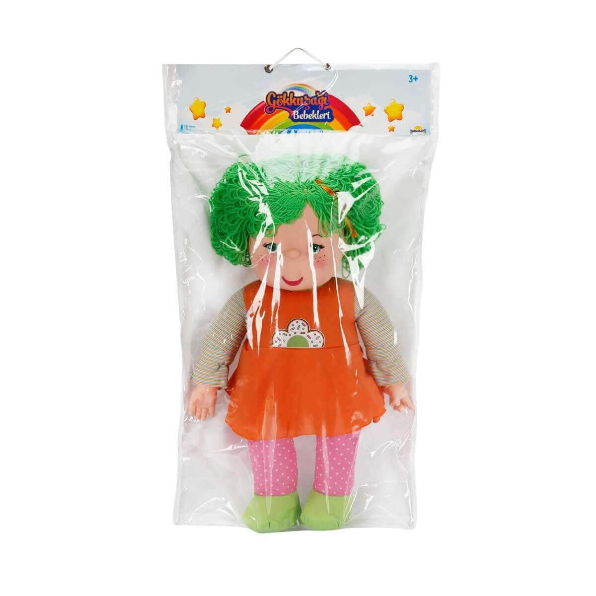 Dollz n More Gökkuşağı Bebekleri 70 Cm Yeşil - Roket Oyuncak