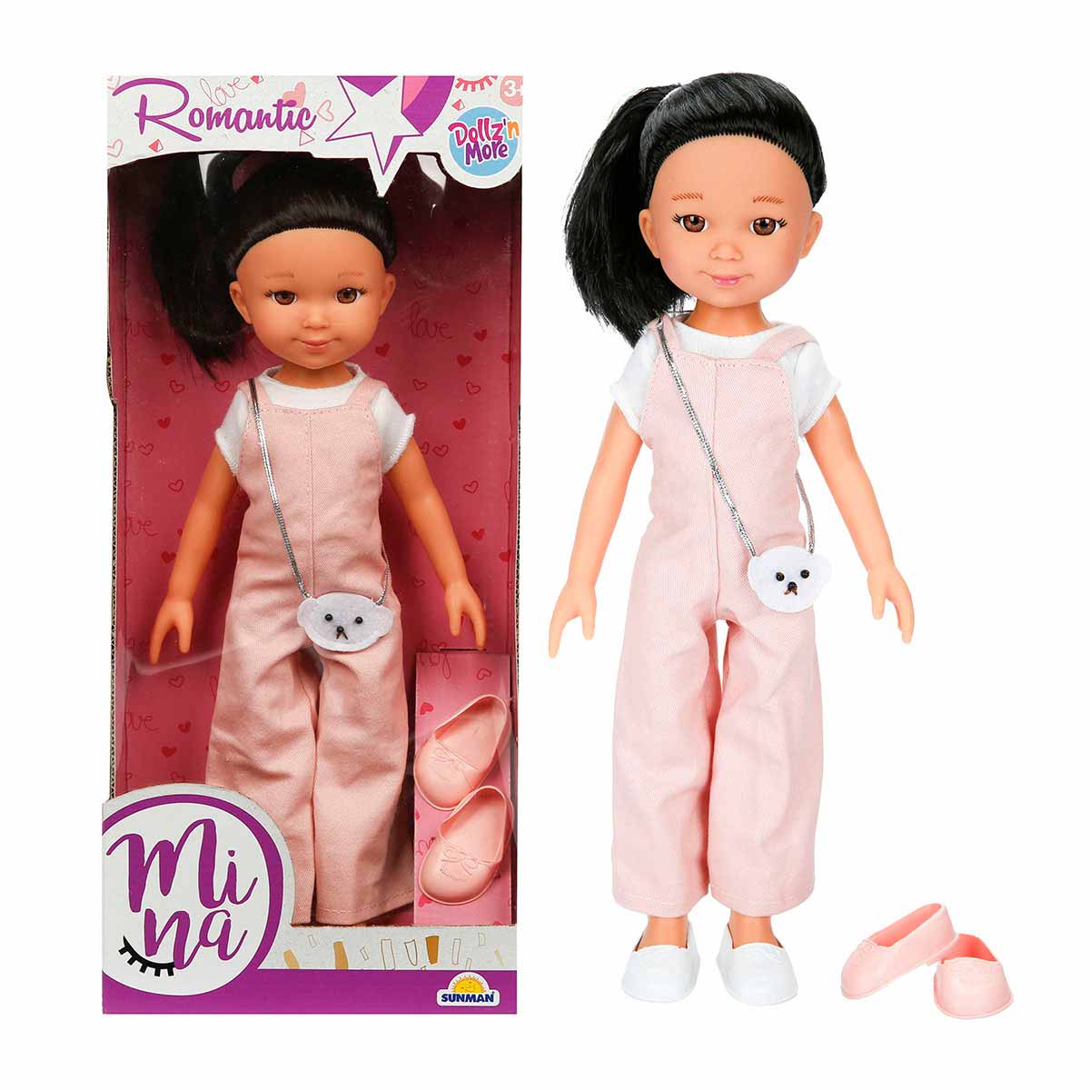 Dollz n More Mina Romantic 35 cm Boyunda, Nostaljik Vintage Tasarımlı ve Hayalperest Ruhlu Karakter Bebek - Roket Oyuncak