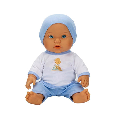 Dollz n More Sesli Bebelou Toilet Time Bebek Seti 32 cm Su İçen, Altını Islatan ve Ses Fonksiyonlu Mavi Lazımlık Seti - Roket Oyuncak