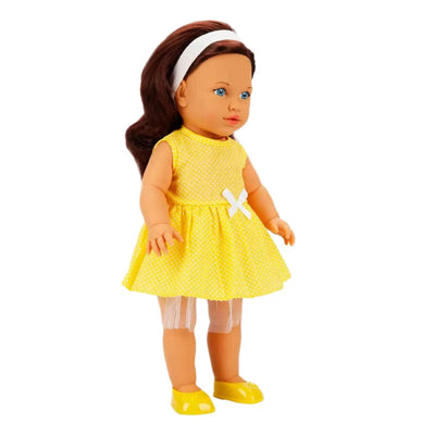 Dollz n More Tina Classic Bebek 45 Cm Mor Elbiseli