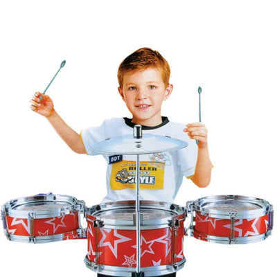 Eccho Jazz Drum Mini Davul Bateri Seti Mavi - Roket Oyuncak