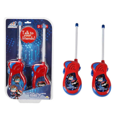 Eccho Walkie Talkie Süper Kahraman Temalı Telsiz Seti 50 Metre Menzilli, Esnek Antenli 2’li Set - Roket Oyuncak
