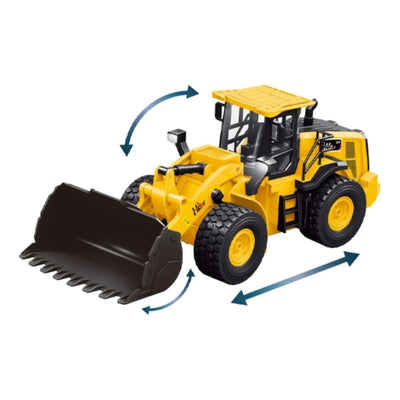 Engineering Bulldozer 9 Kanal 2.4GHz Ses ve Işıklı Full Fonksiyon Uzaktan Kumandalı İş Makinesi RC Dozer - Roket Oyuncak