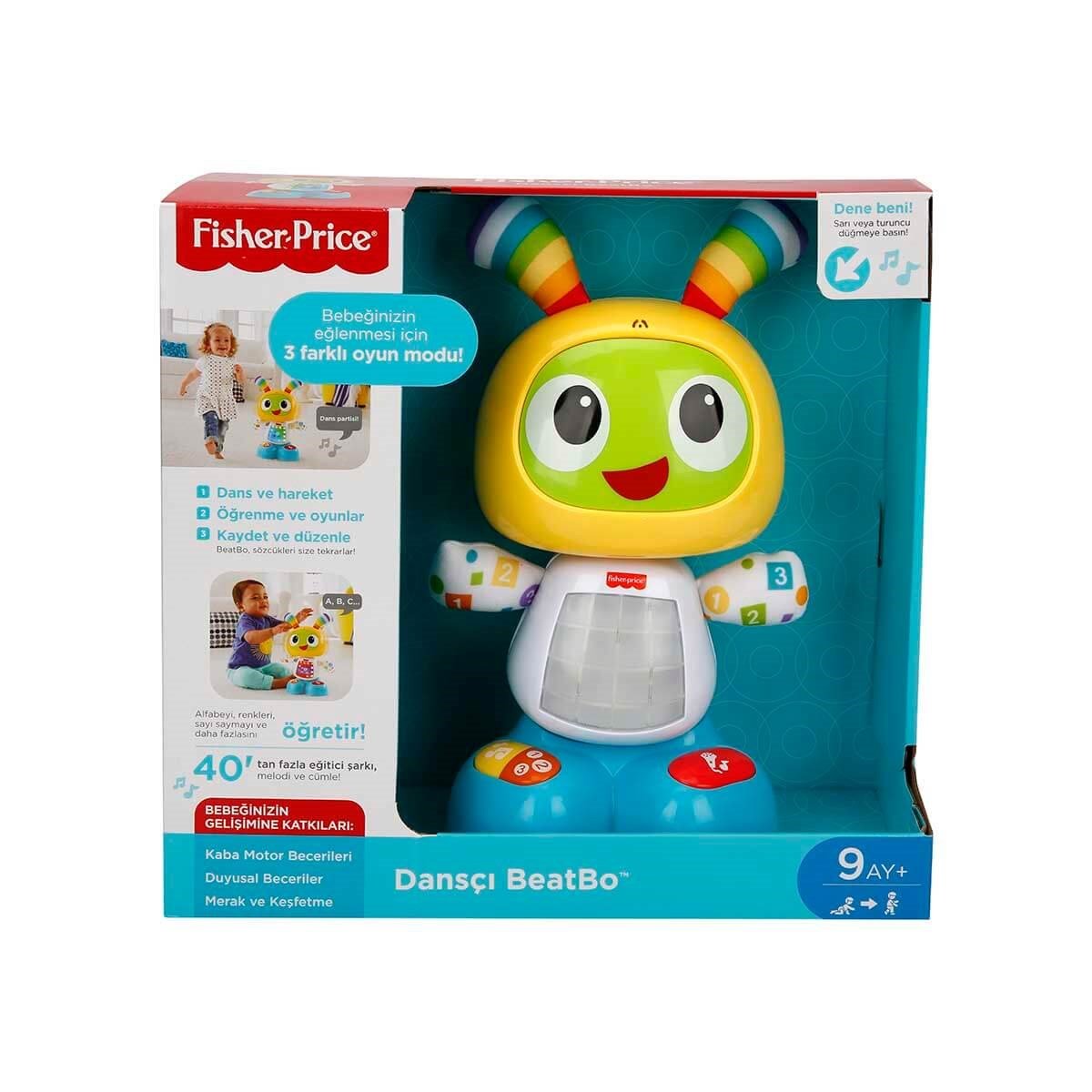 Fisher-Price Eğitici Dansçı BeatBo Ses Kayıt Özellikli, LED Işıklı ve 3 Farklı Gelişim Modlu İnteraktif Dans ve Hareket Arkadaşı - Roket Oyuncak