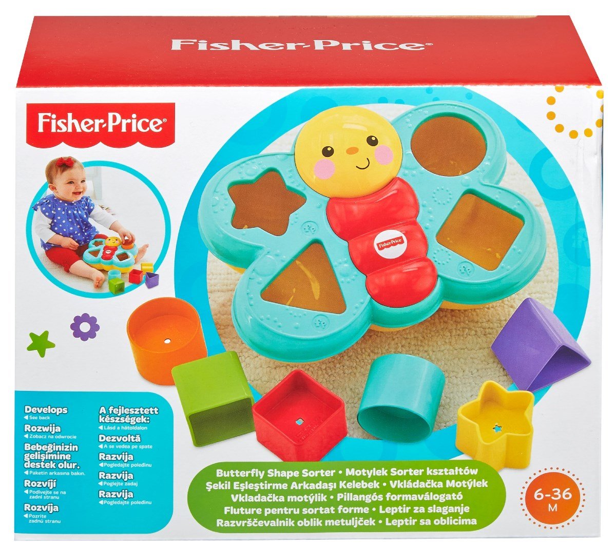 Fisher Price Şekil Eşleştirme Arkadaşı Kelebek CDC22 - Roket Oyuncak