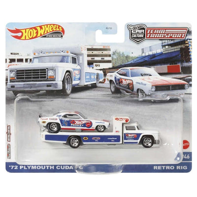 Hot Wheels Premium Team Transport HCR40 72 Plymouth Cuda FC - Roket Oyuncak