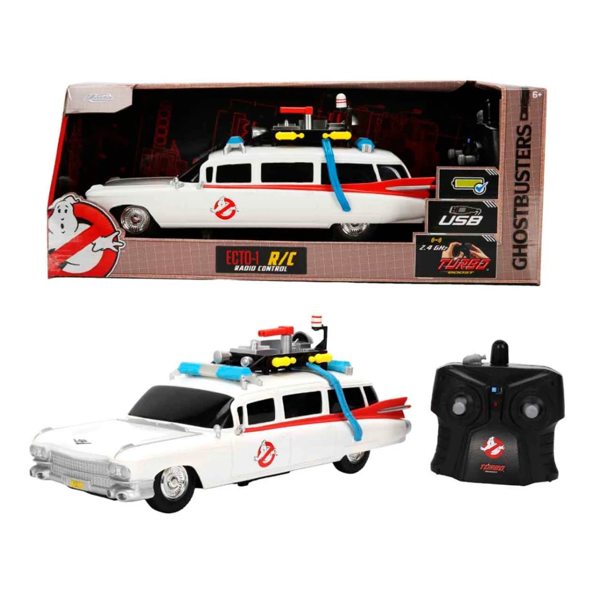 Jada 1:16 Ghostbusters Ecto - 1 USB Şarjlı Uzaktan Kumandalı Araba - Roket Oyuncak