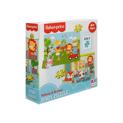Ks Games Fisher Price Baby Puzzle Railway Bedtime 2in1 - Roket Oyuncak